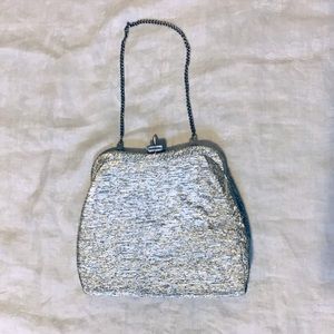 Silver Vintage Clutch Vintage